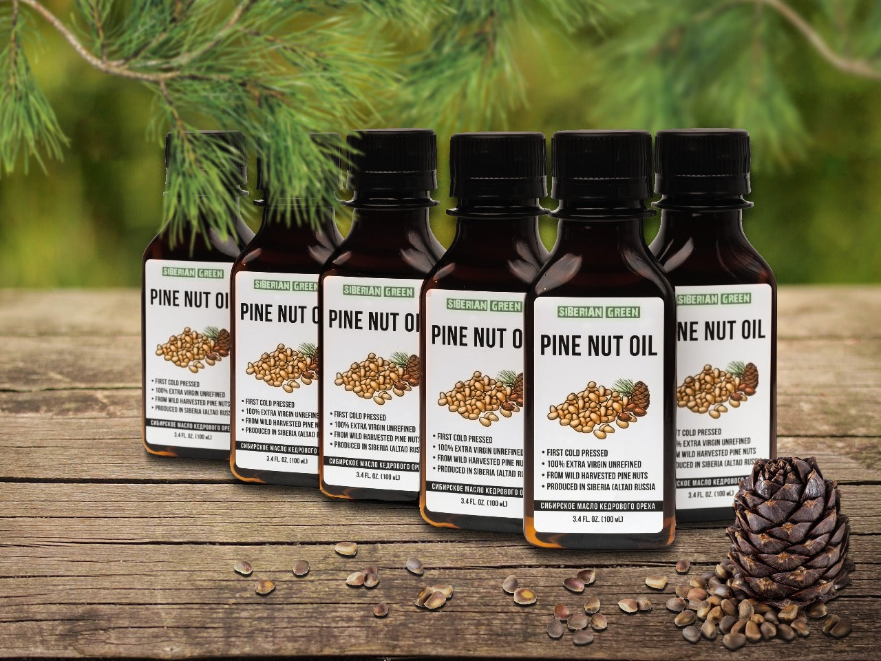 Cold-pressed pine nut oils Canada
