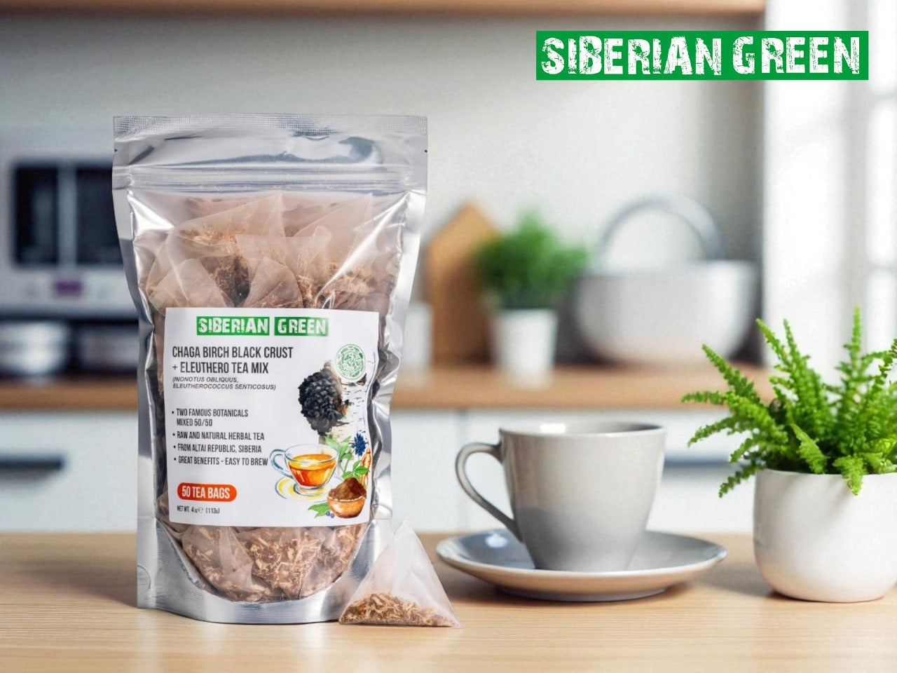 Adaptogen herbal tea in tea bags for daily wellness Canada