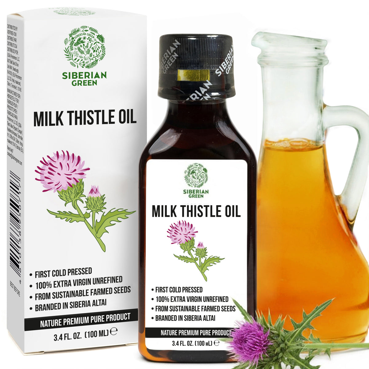 Milk Thistle Seed Oil – All Natural, Cold Pressed and Organic