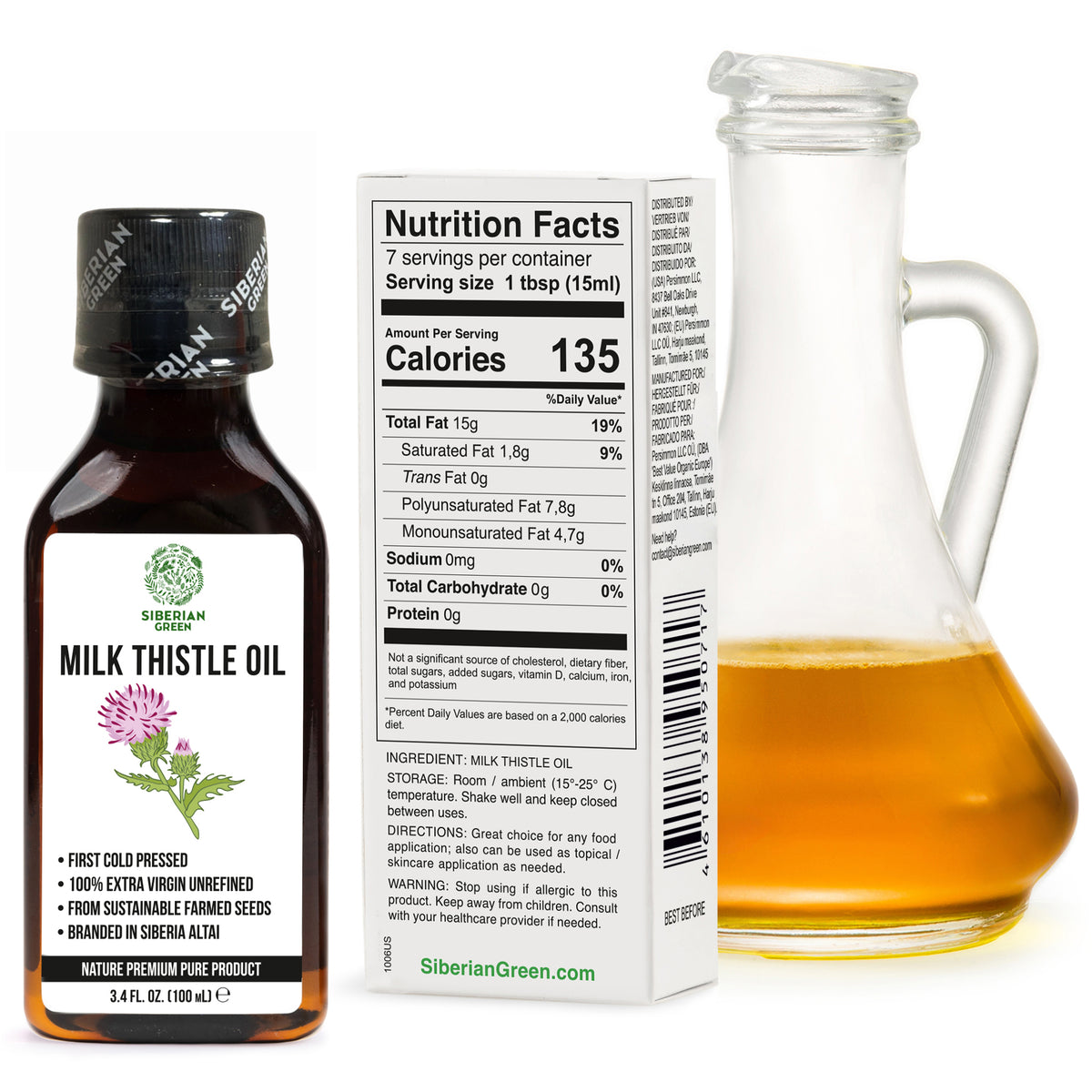 Milk Thistle Seed Oil – All Natural, Cold Pressed and Organic