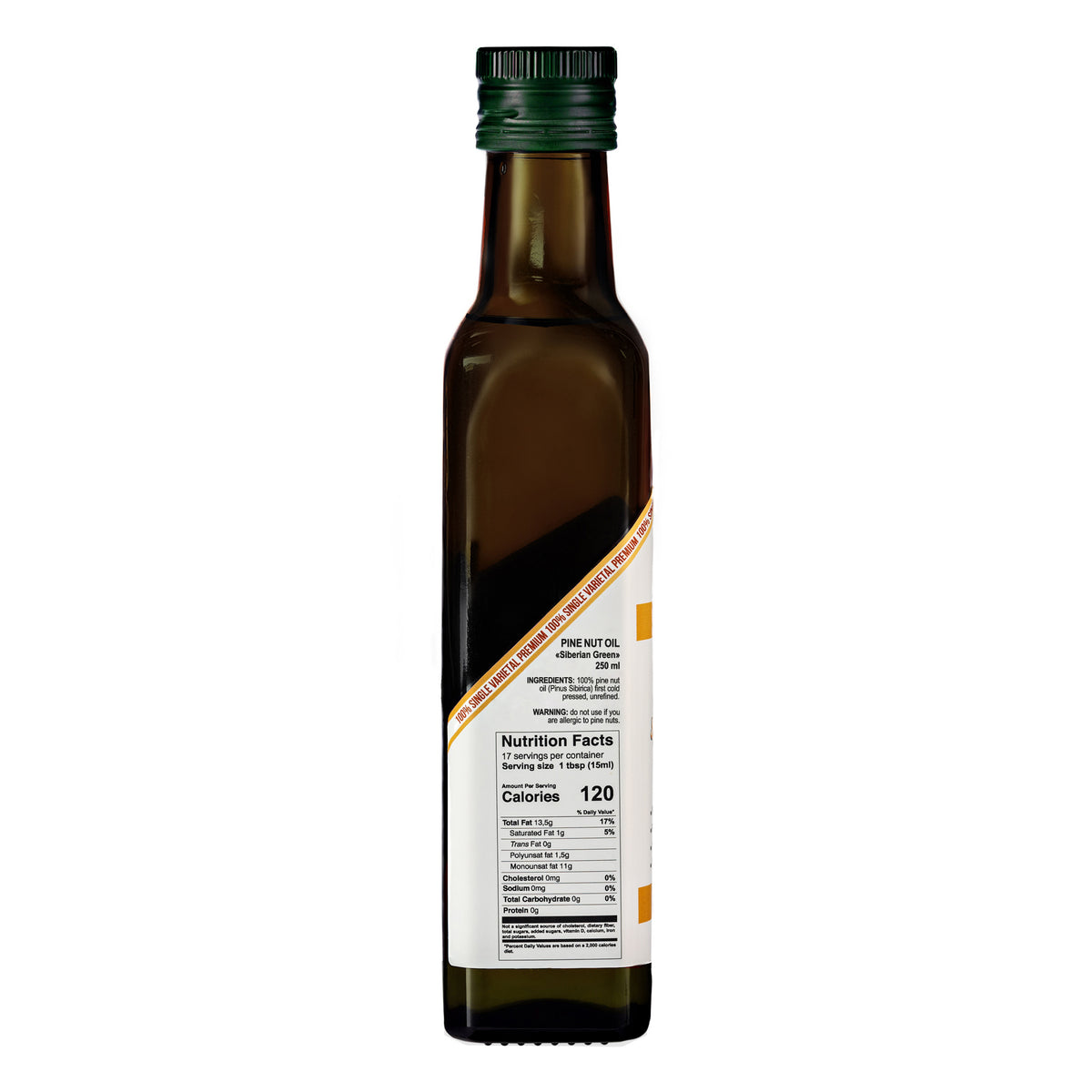 Organic Pine Nut Oil – Cold Pressed 250ml Single Varietal Premium