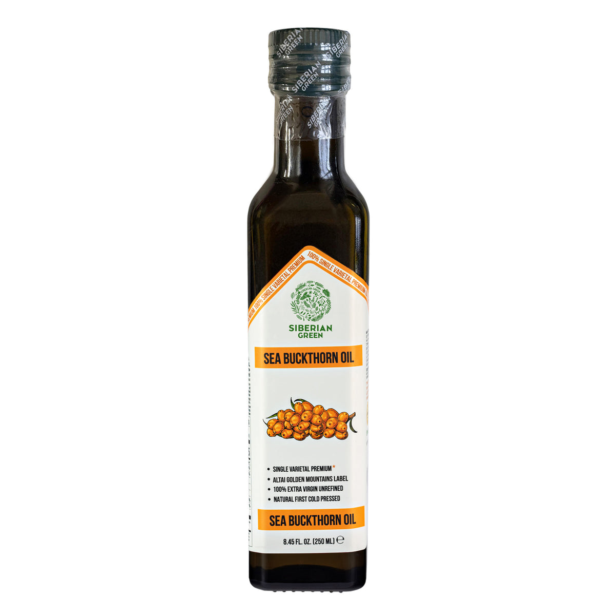Organic Sea Buckthorn Oil – Cold Pressed 250ml Single Varietal Premium