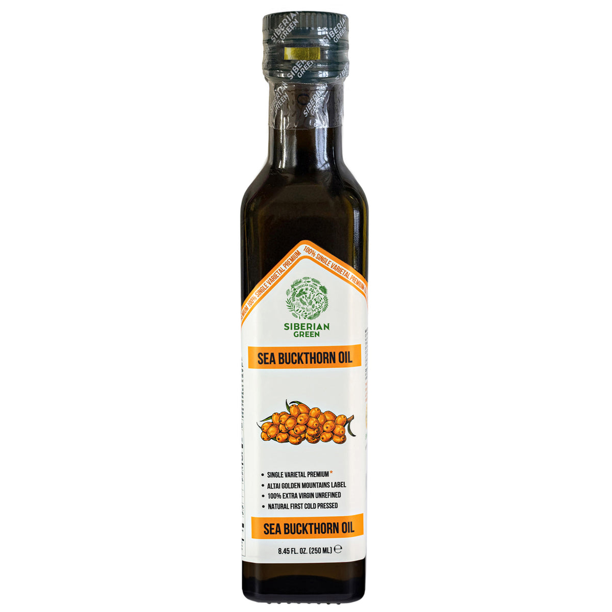 Organic Sea Buckthorn Oil – Cold Pressed 250ml Single Varietal Premium