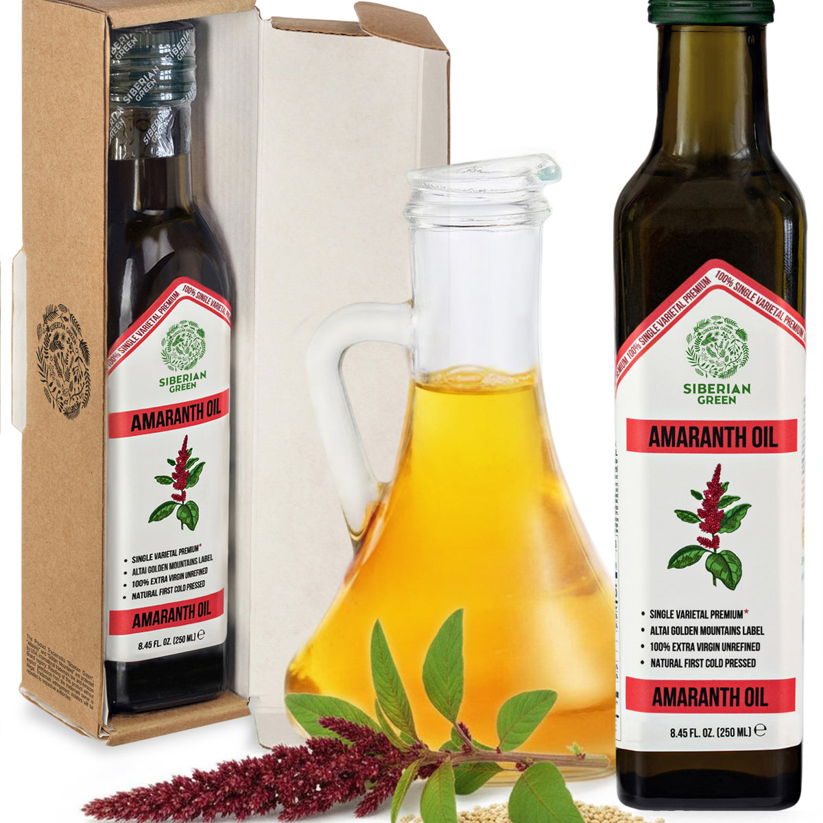 Organic Amaranth Oil – Cold Pressed 250ml Single Varietal Premium