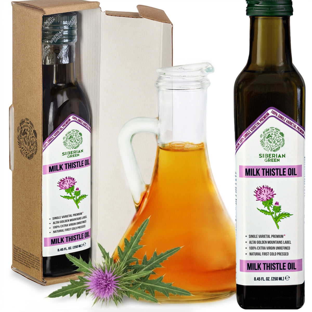 Organic Milk Thistle Oil – Cold Pressed 250ml Single Varietal Premium