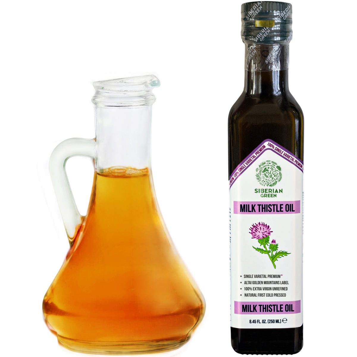Organic Milk Thistle Oil – Cold Pressed 250ml Single Varietal Premium