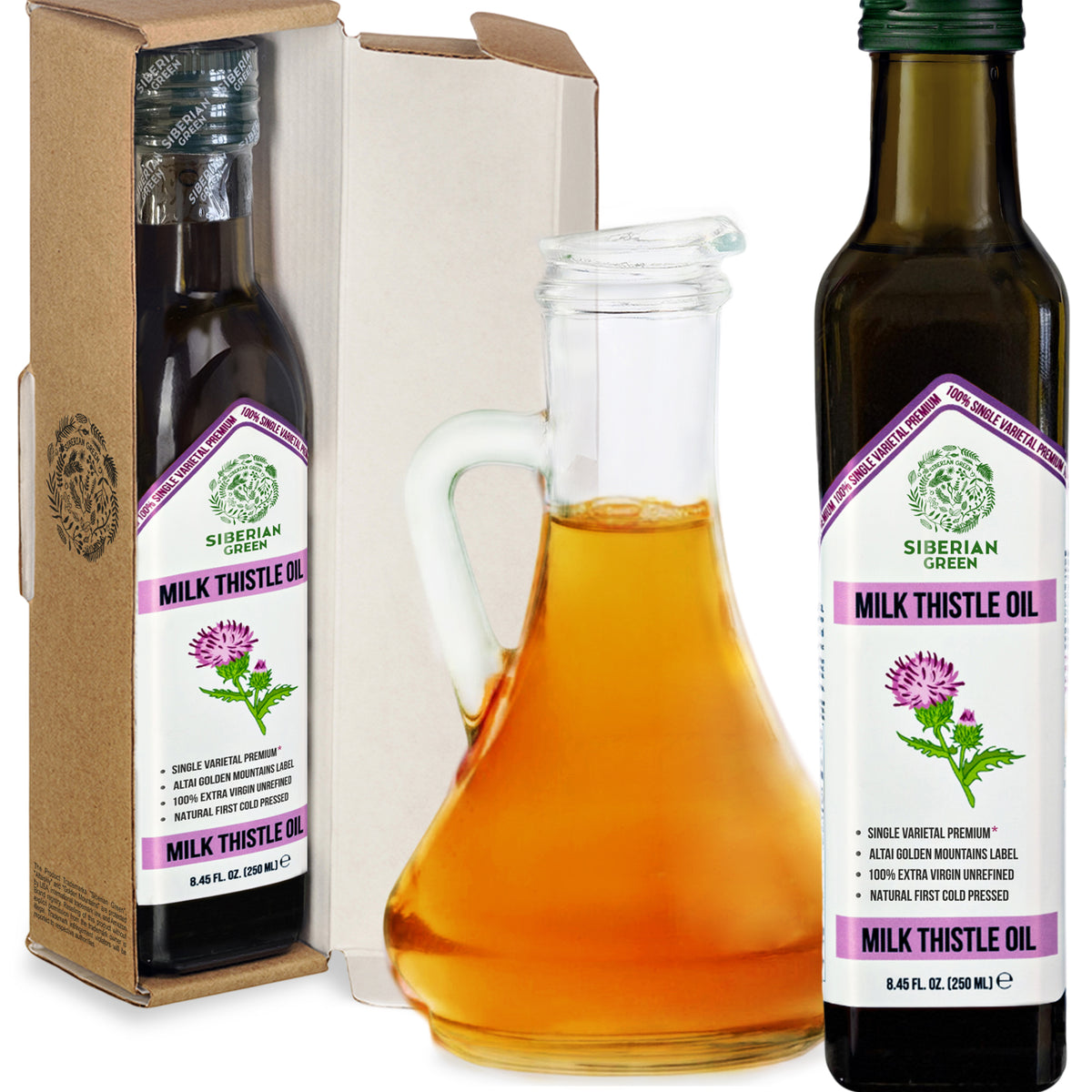 Organic Milk Thistle Oil – Cold Pressed 250ml Single Varietal Premium