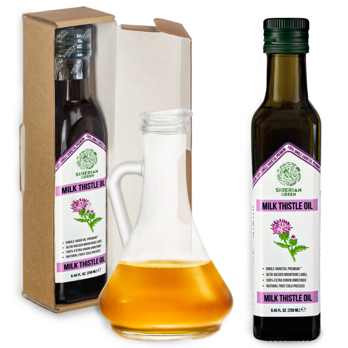 Organic Milk Thistle Oil – Cold Pressed 250ml Single Varietal Premium