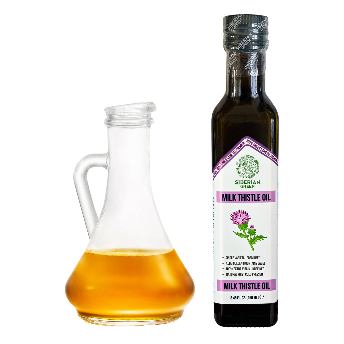 Organic Milk Thistle Oil – Cold Pressed 250ml Single Varietal Premium