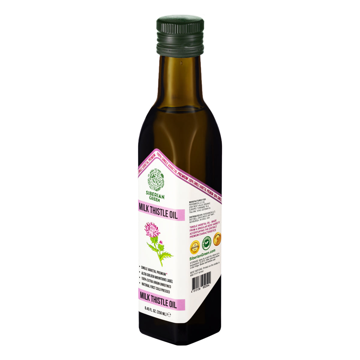 Organic Milk Thistle Oil – Cold Pressed 250ml Single Varietal Premium