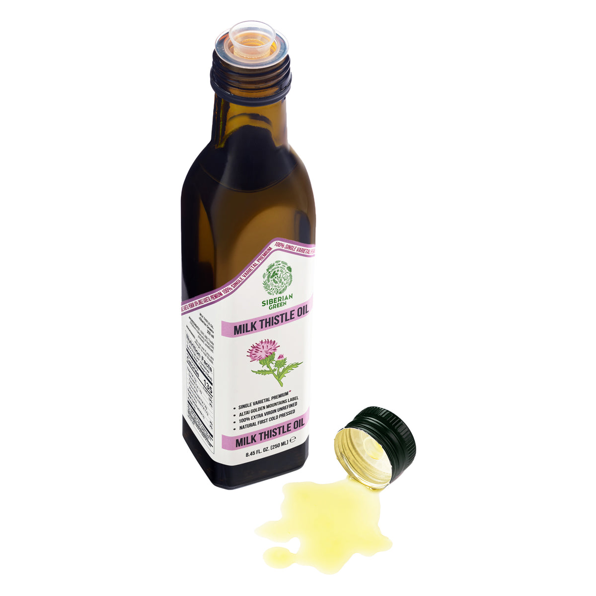 Organic Milk Thistle Oil – Cold Pressed 250ml Single Varietal Premium