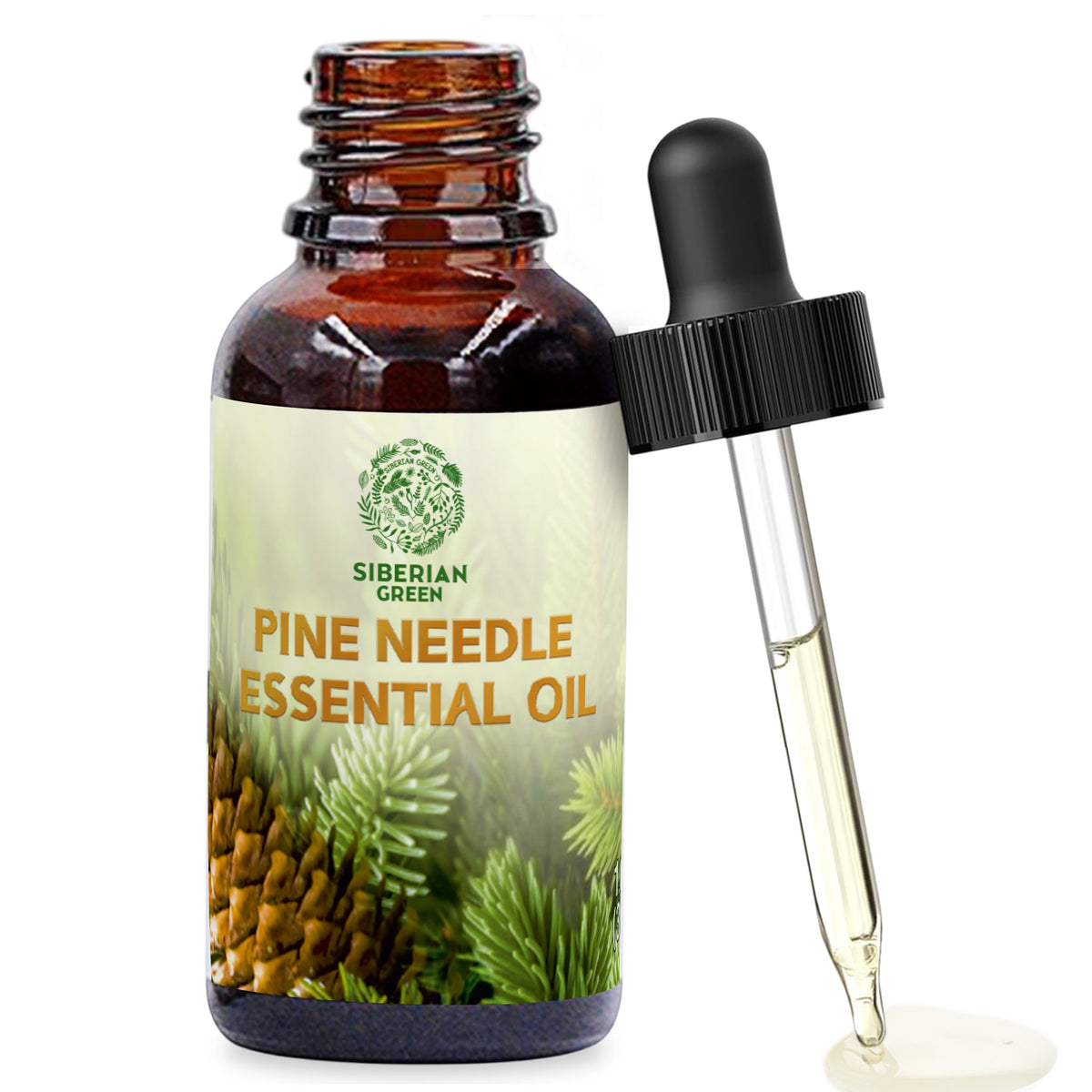 Siberian Pine Needle Essential Oil 30 ml – 100% Pure Undiluted Essential Oil for Diffuser, Sauna, Massage, Home Fragrance