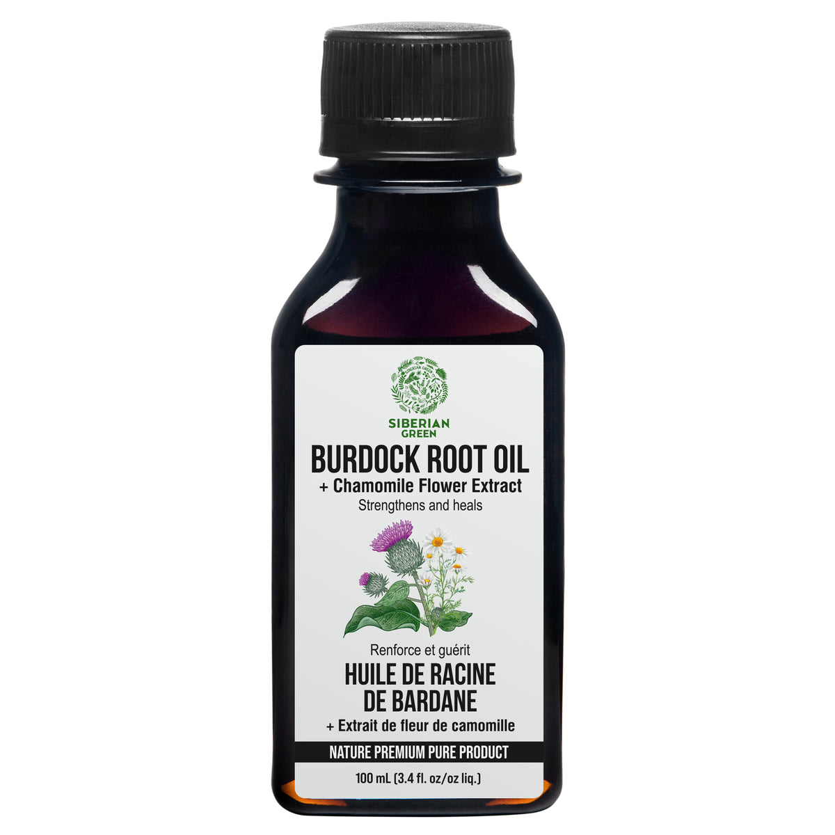 Burdock Oil with Chamomile Extract - Natural Formula For Hair Strengthening