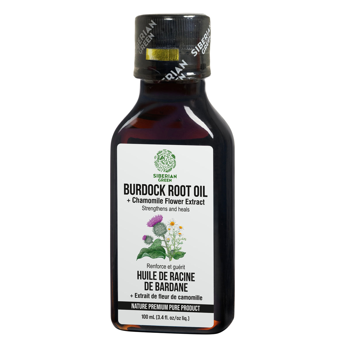 Burdock Oil with Chamomile Extract - Natural Formula For Hair Strengthening