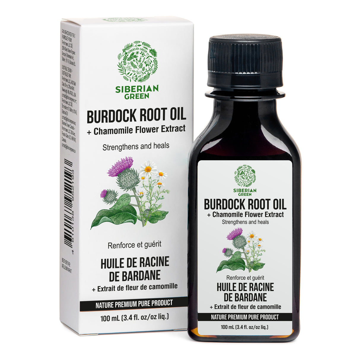 Burdock Oil with Chamomile Extract - Natural Formula For Hair Strengthening
