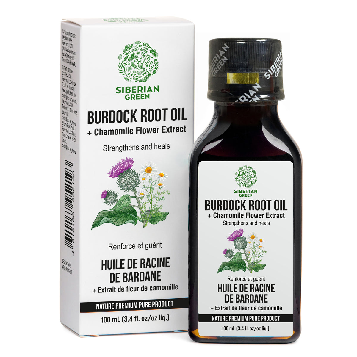 Burdock Oil with Chamomile Extract - Natural Formula For Hair Strengthening