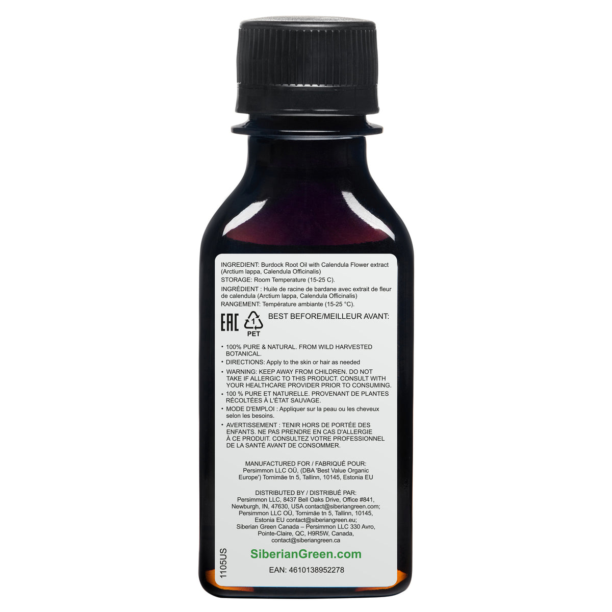 Burdock Oil with Calendula Extract – Natural Care for Stronger, Healthier Hair