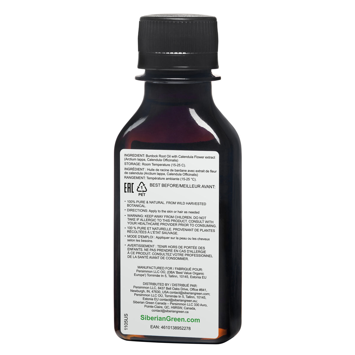Burdock Oil with Calendula Extract – Natural Care for Stronger, Healthier Hair