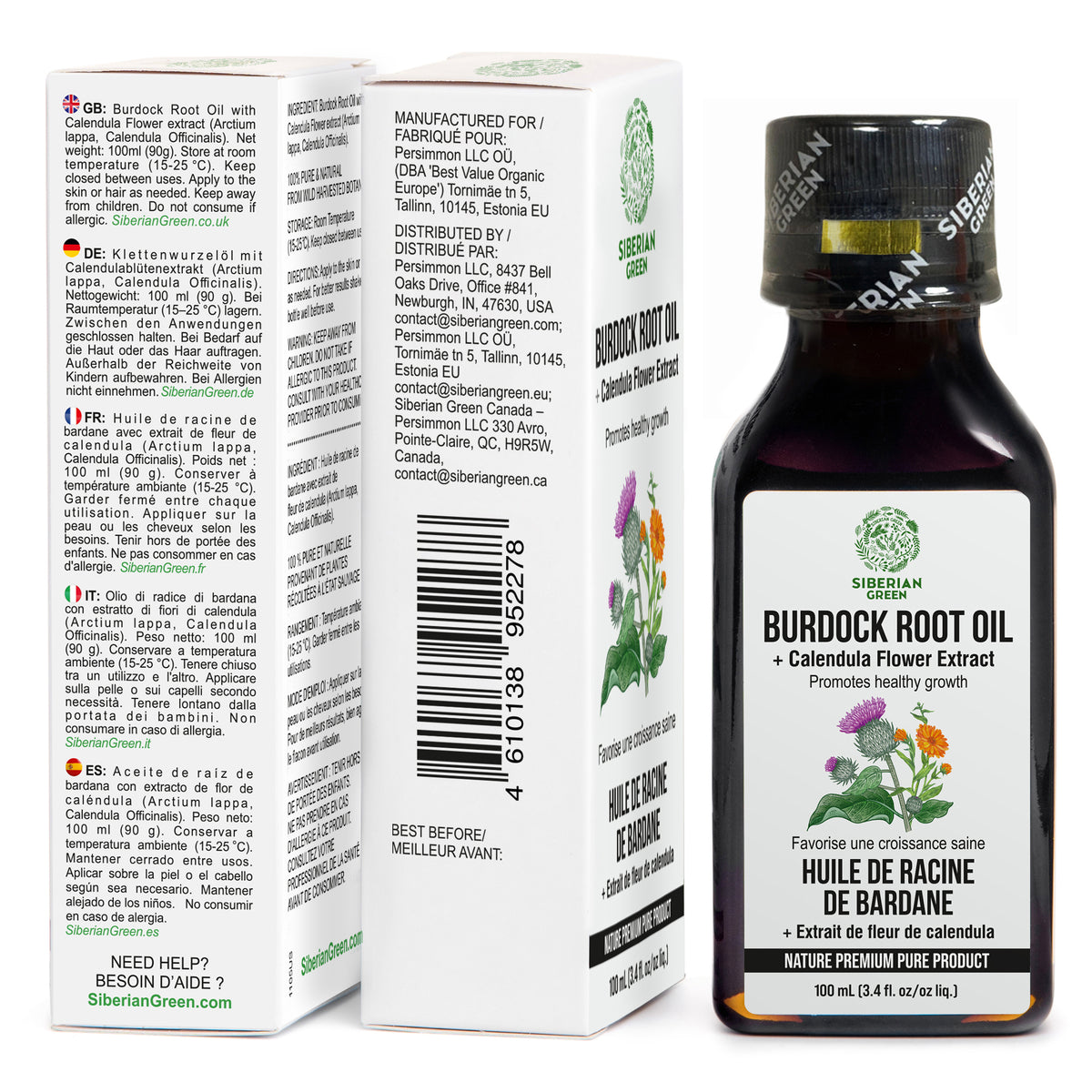 Burdock Oil with Calendula Extract – Natural Care for Stronger, Healthier Hair