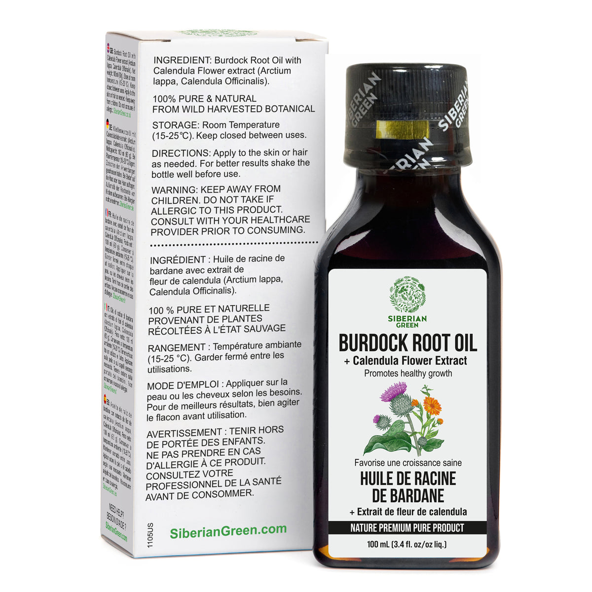Burdock Oil with Calendula Extract – Natural Care for Stronger, Healthier Hair