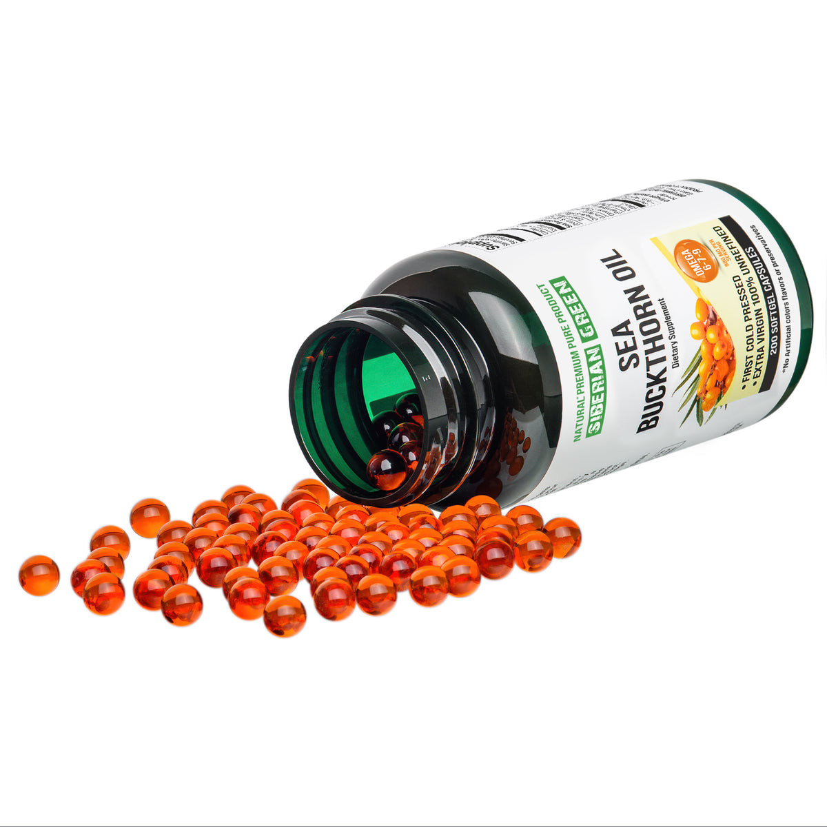 Siberian Sea Buckthorn Oil Capsules – Omega 7 to Meet Your Dietary Supplement Needs