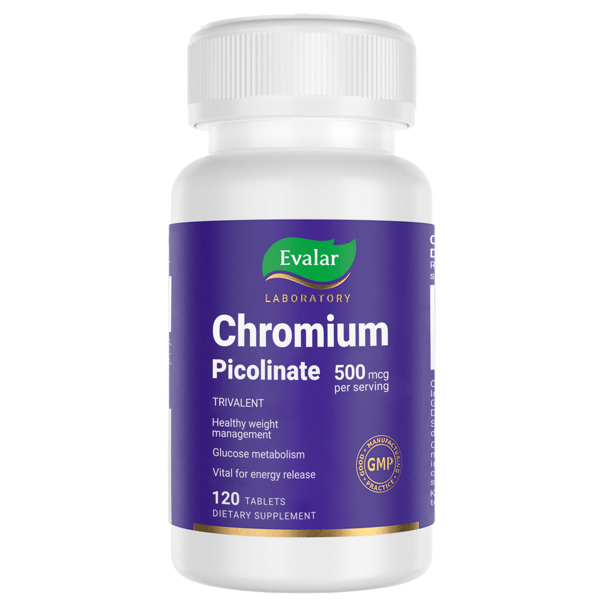 Evalar Chromium Picolinate 500 mcg – 120 Tablets