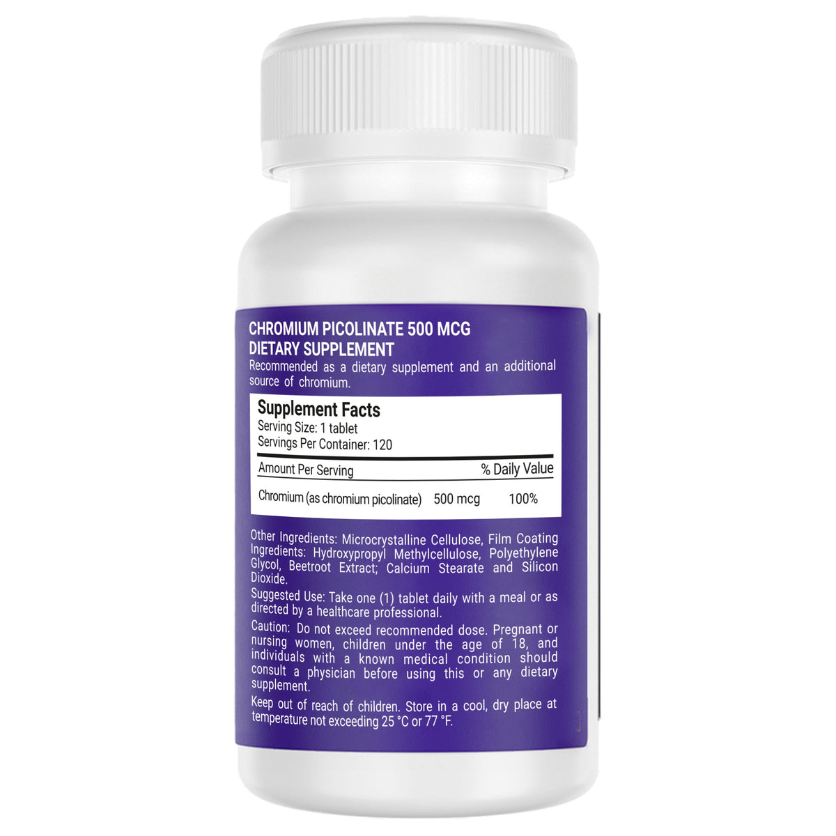 Evalar Chromium Picolinate 500 mcg – 120 Tablets