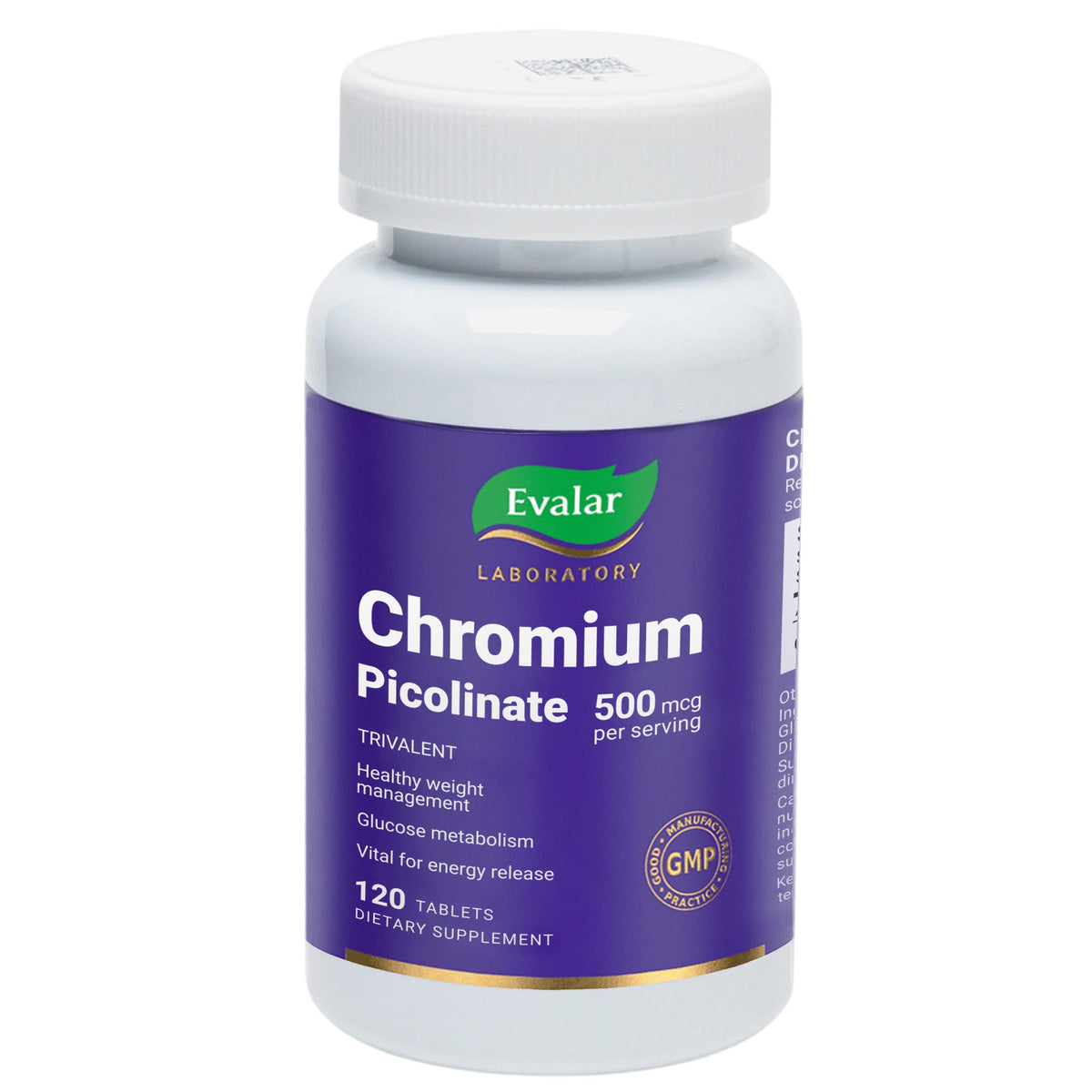 Evalar Chromium Picolinate 500 mcg – 120 Tablets