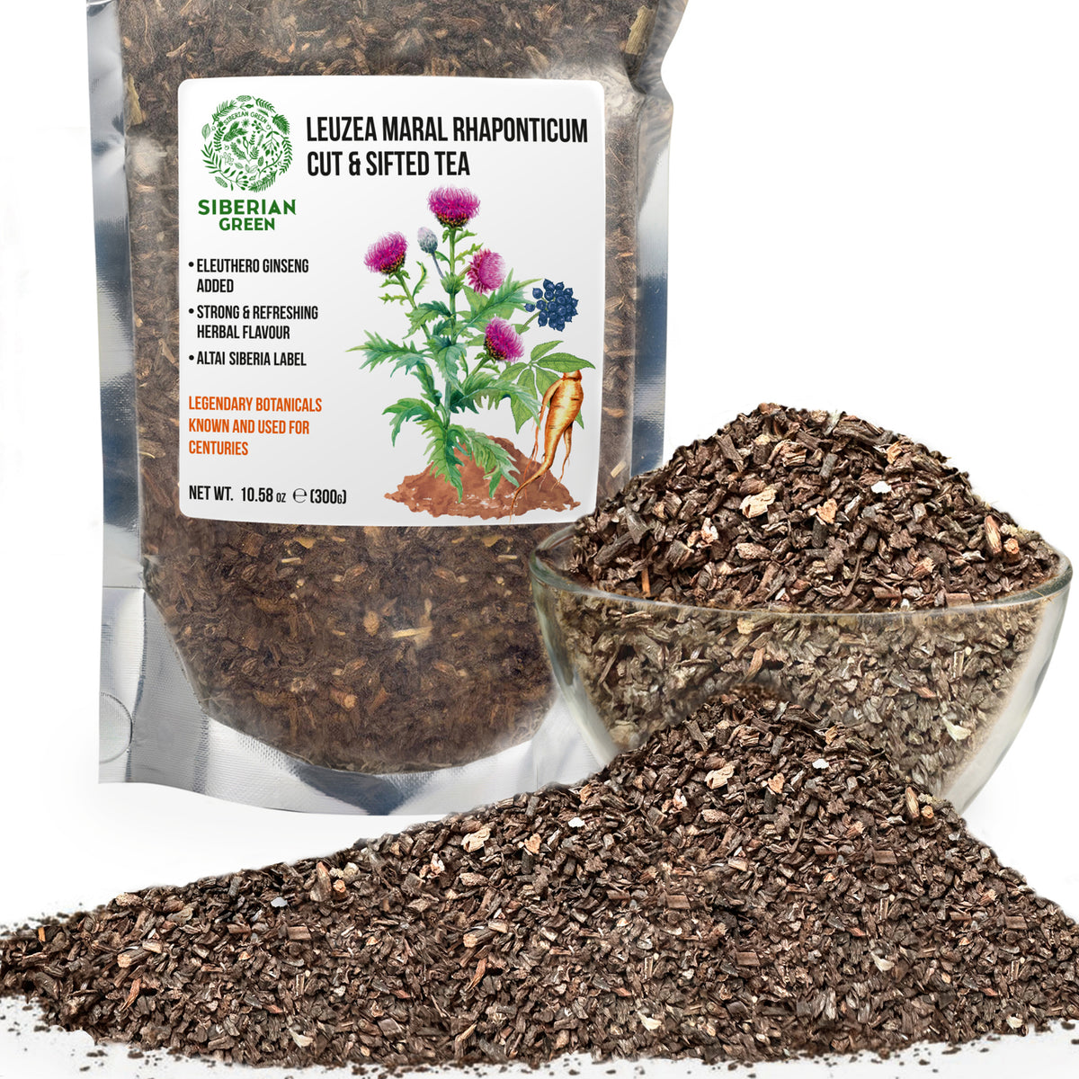 Maral Root Powder with Siberian Ginseng – 300g (10.58 oz)