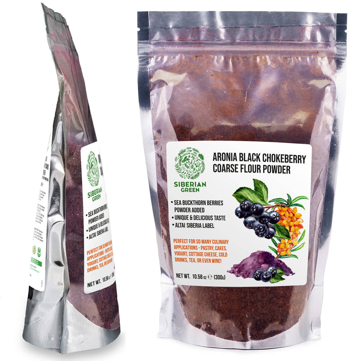 Aronia Berry Powder with Sea Buckthorn – 200g