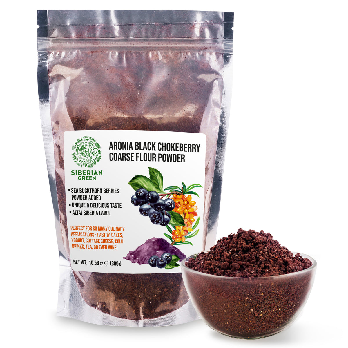 Aronia Berry Powder with Sea Buckthorn – 200g