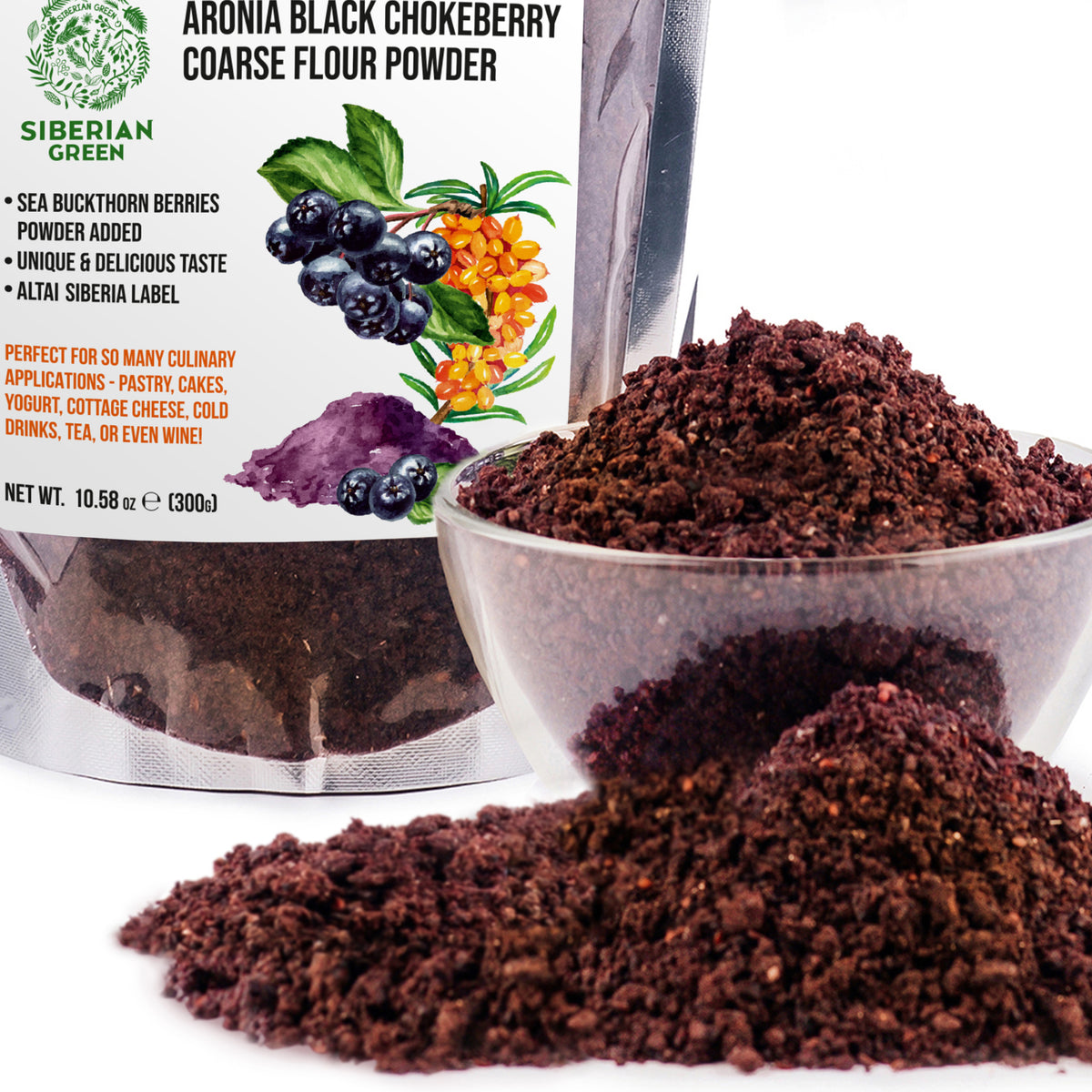 Aronia Berry Powder with Sea Buckthorn – 200g