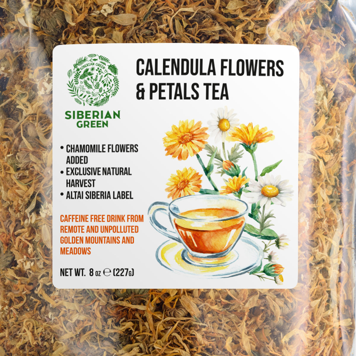 Calendula & Chamomile Flower Tea – 227g