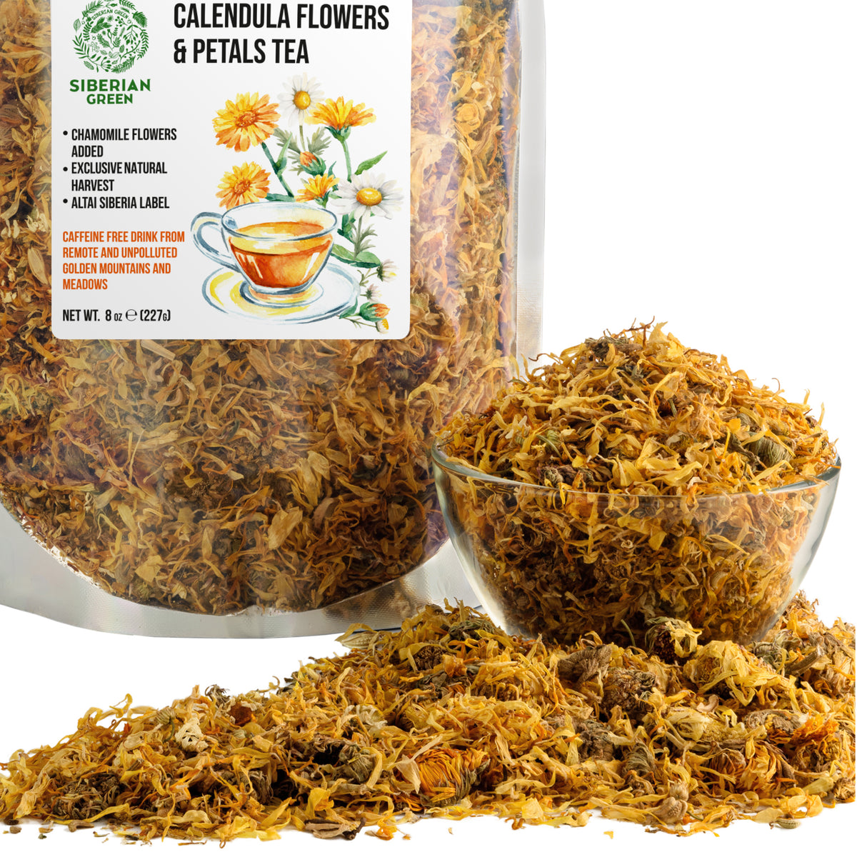 Calendula & Chamomile Flower Tea – 227g