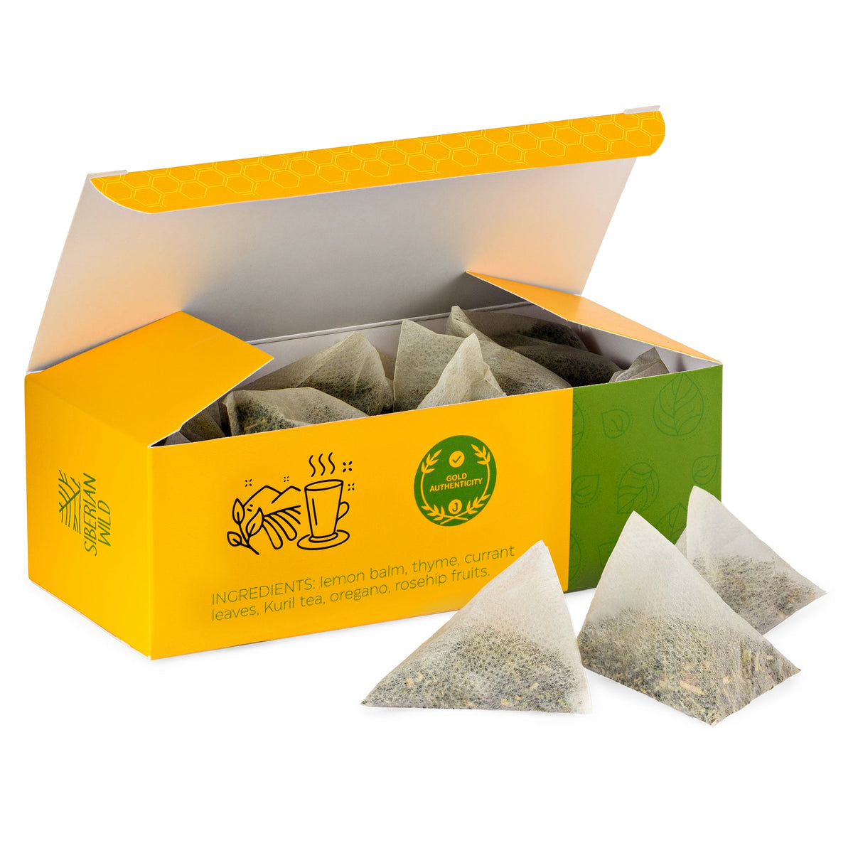 Siberian Wild Altai Treasure Tea - 20 Large Tea Bags Siberian Woodland Herbs