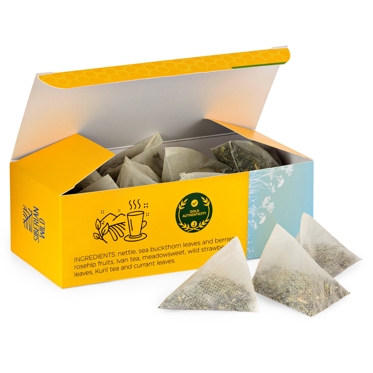 Siberian Wild Altai Treasure Tea - 20 Large Tea Bags Siberian Meadow Herbs