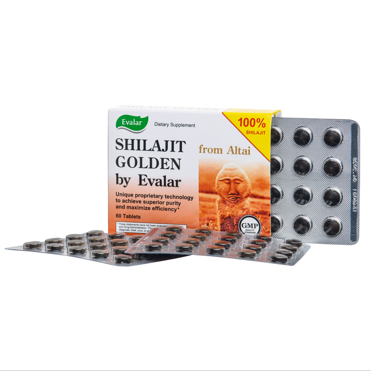 Evalar Shilajit Gold Mumijo Resin – 60 Capsules