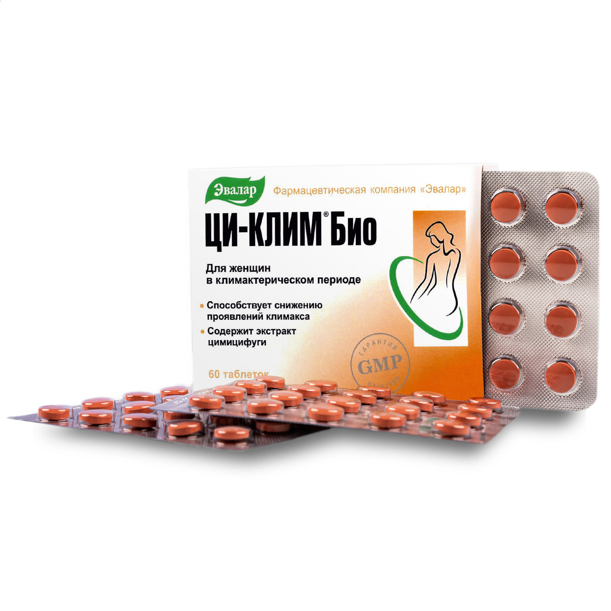 Black Cohosh Cimicifuga Herbal Extract with Vitamins by Evalar 60 Tabs