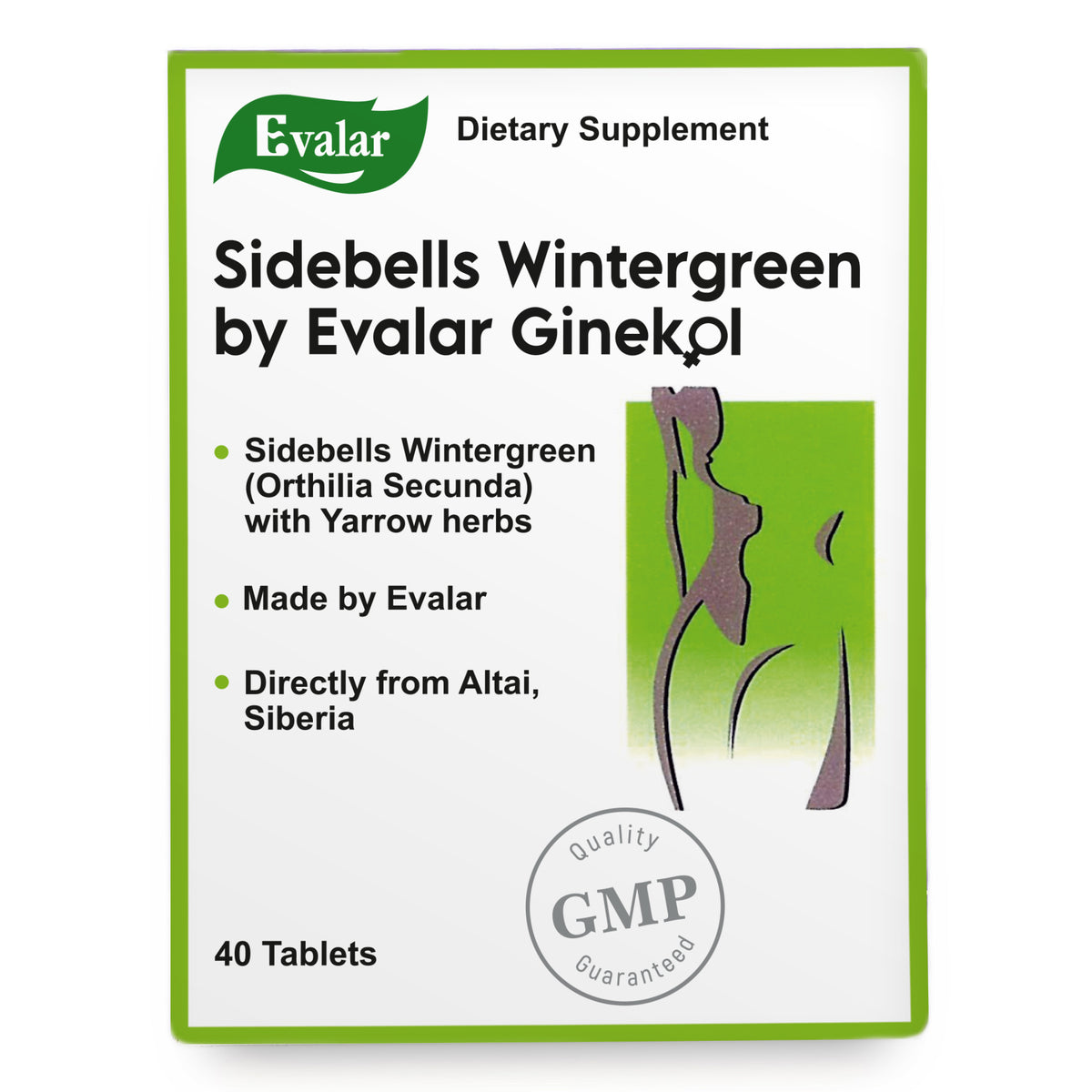 Orthilia Secunda Sidebells Wintergreen Achillée Evalar 40 Comprimés