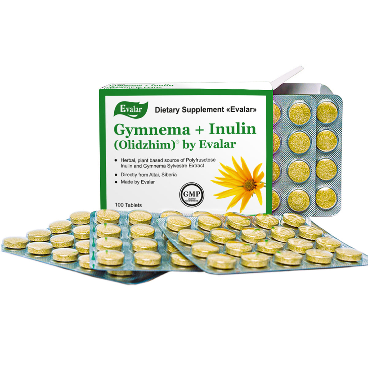 Gymnema Sylvestre Herb Dietary Fiber by Evalar 100 Tabs