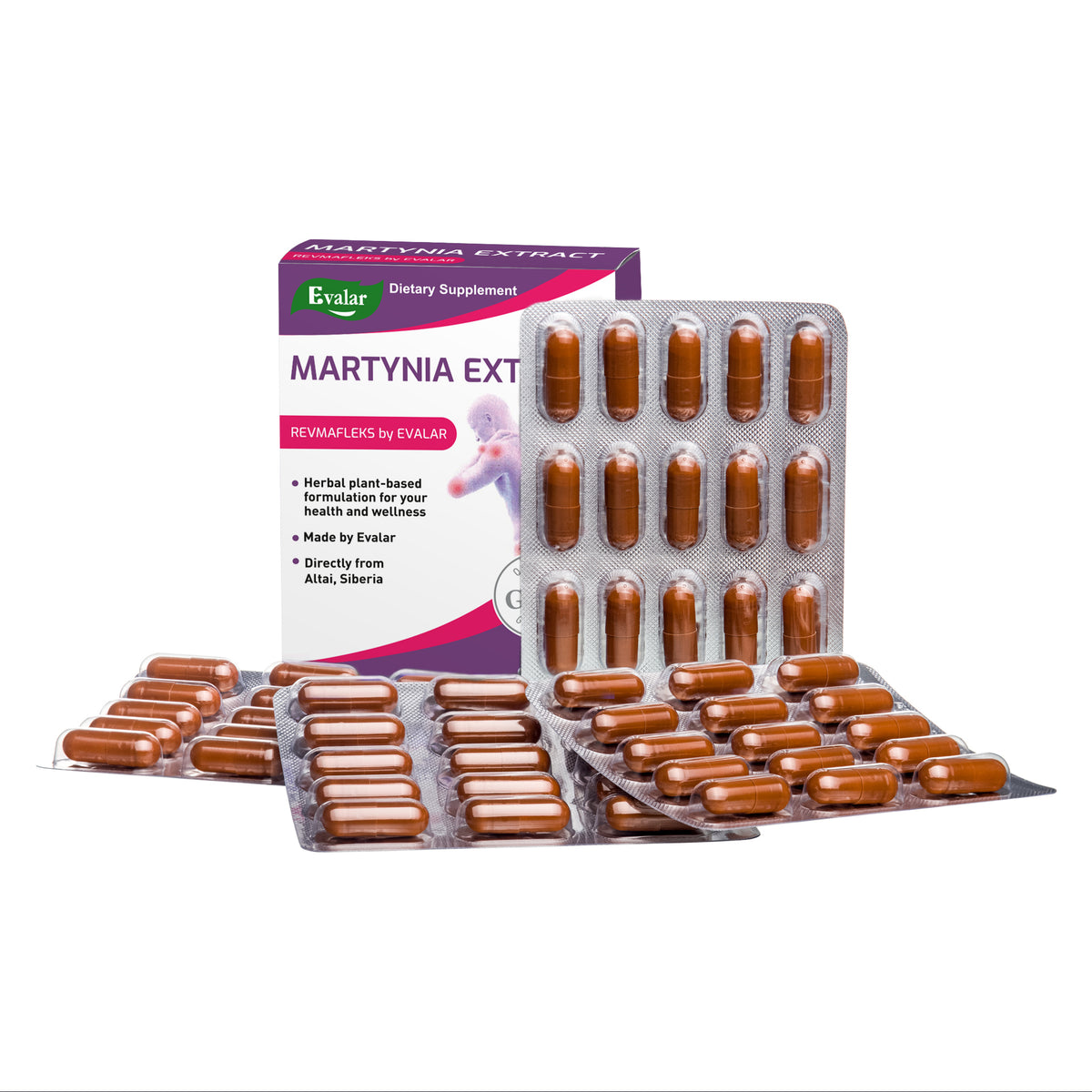 Evalar Martynia Extrait Herbe de Griffe du Diable par Evalar 60 Caps