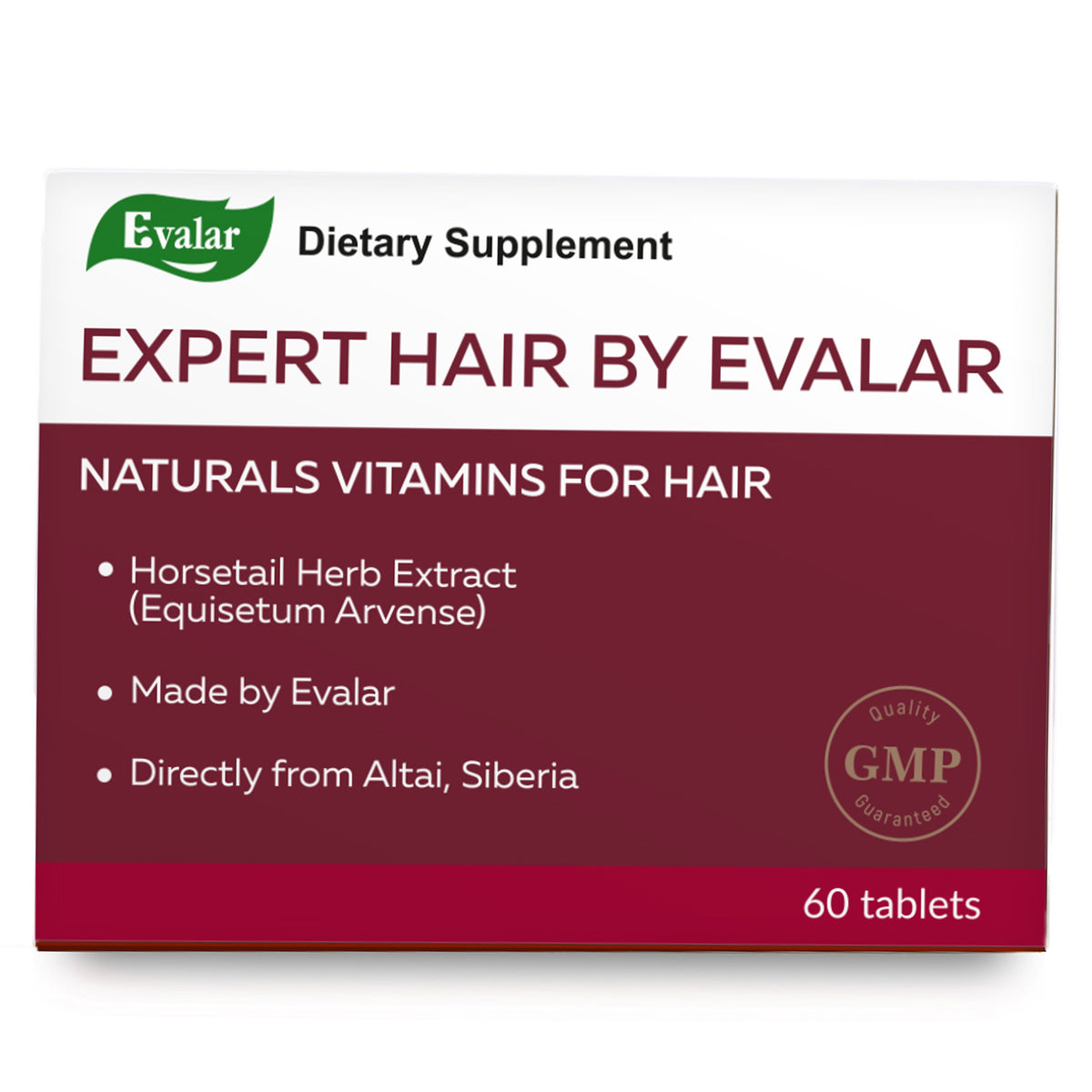 Expert Hair Prêle Herbe Equisetum Arvense Extrait par Evalar 60 Tabs