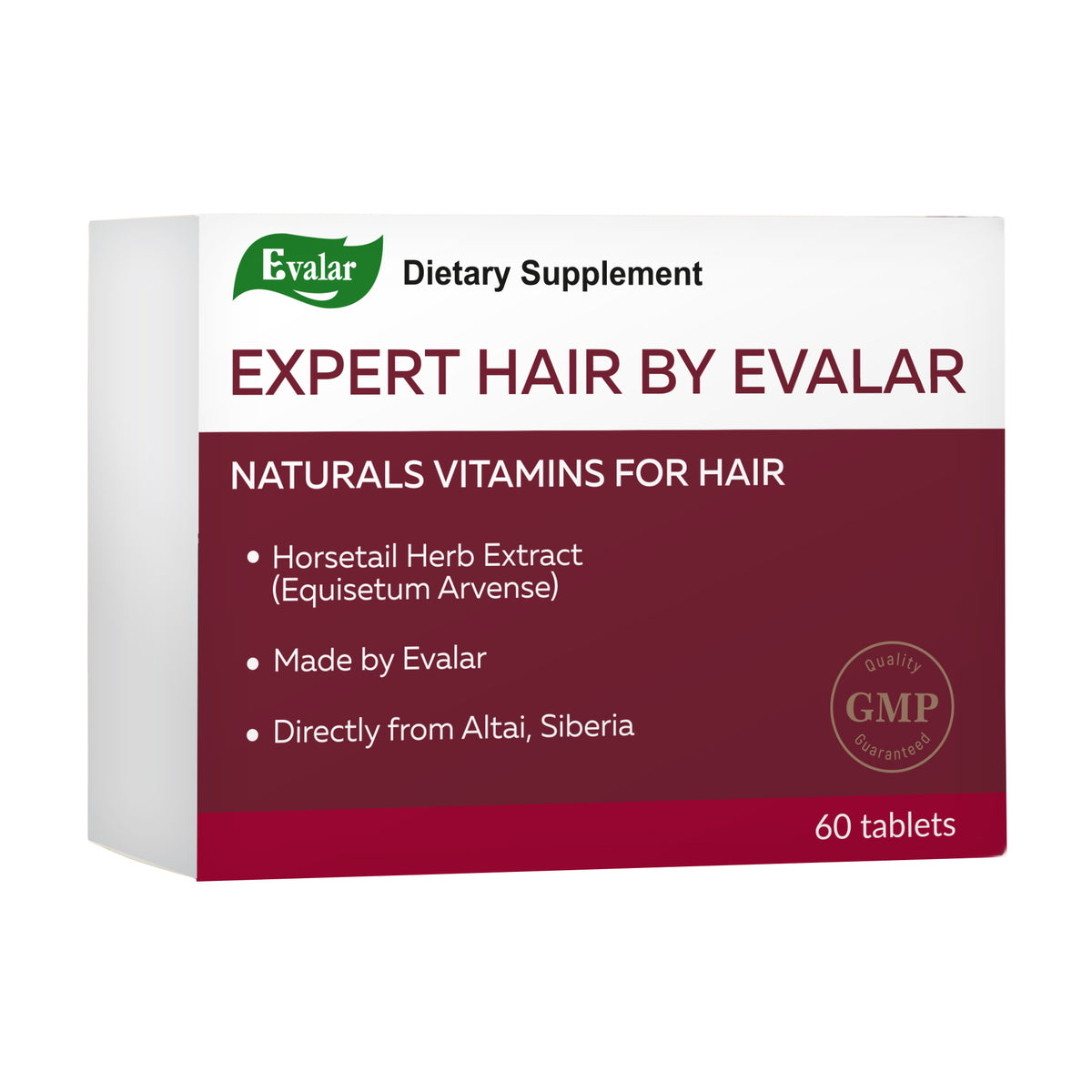 Expert Hair Prêle Herbe Equisetum Arvense Extrait par Evalar 60 Tabs
