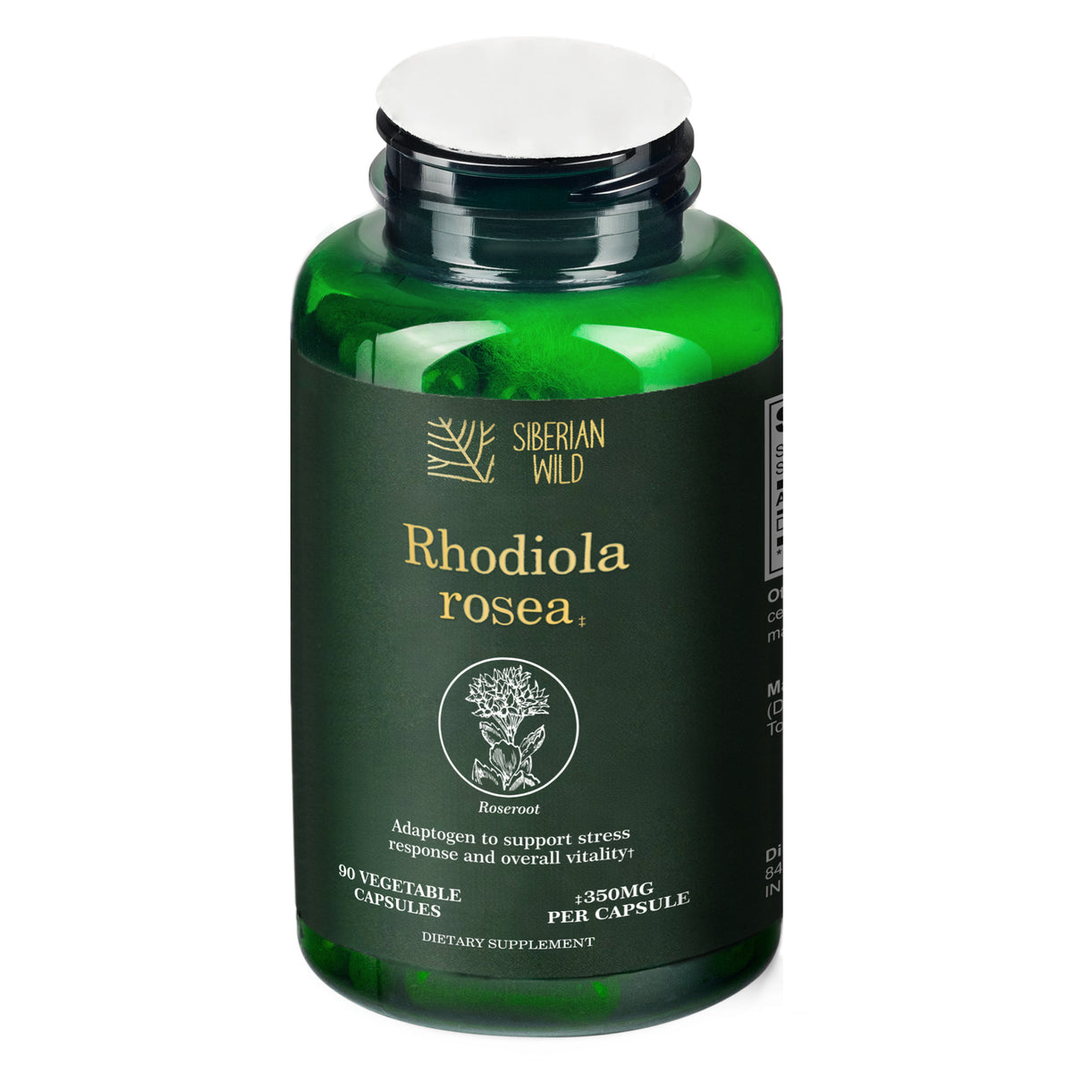 Siberian Wild Rhodiola Rosea Capsules – 350mg | Pure Adaptogenic Support