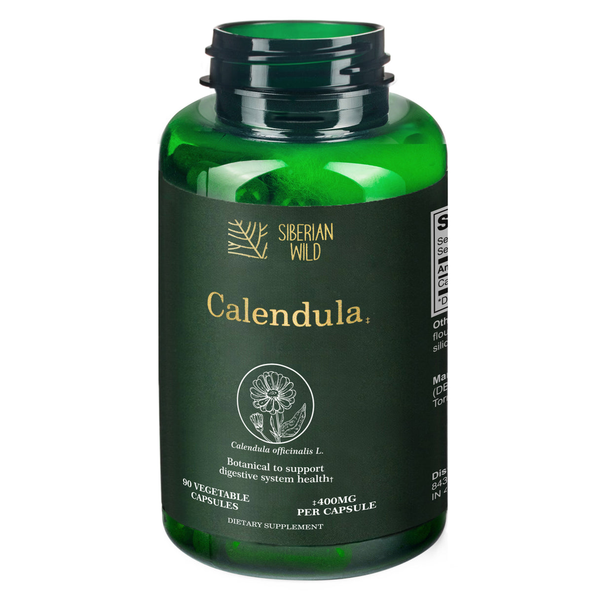 Siberian Wild Calendula Capsules - 1800mg | 90 Vegan Capsules