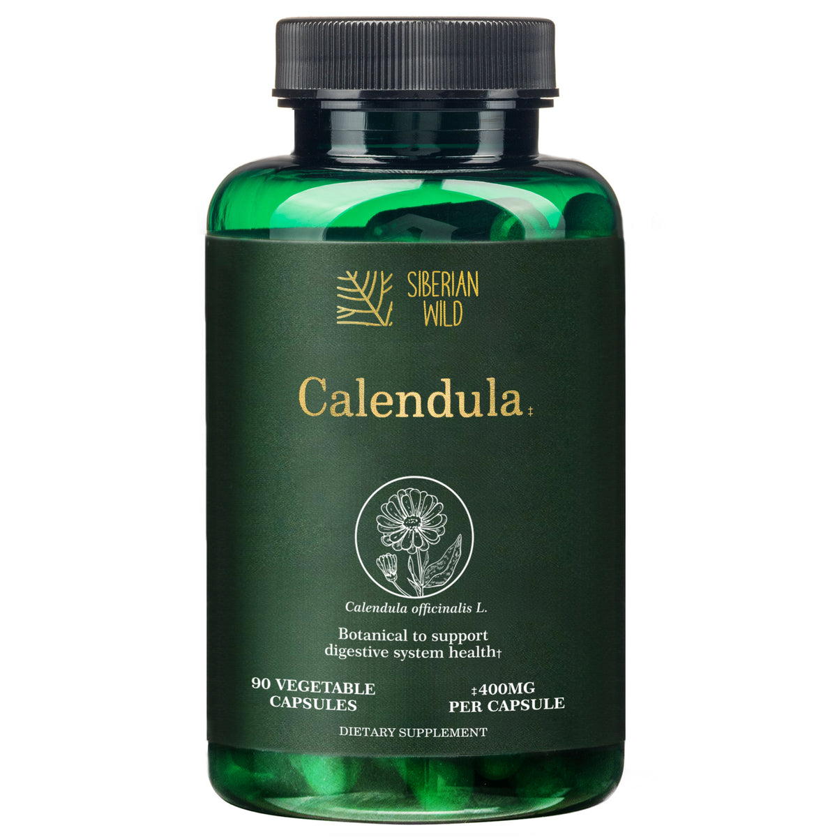 Siberian Wild Calendula Capsules - 1800mg | 90 Vegan Capsules