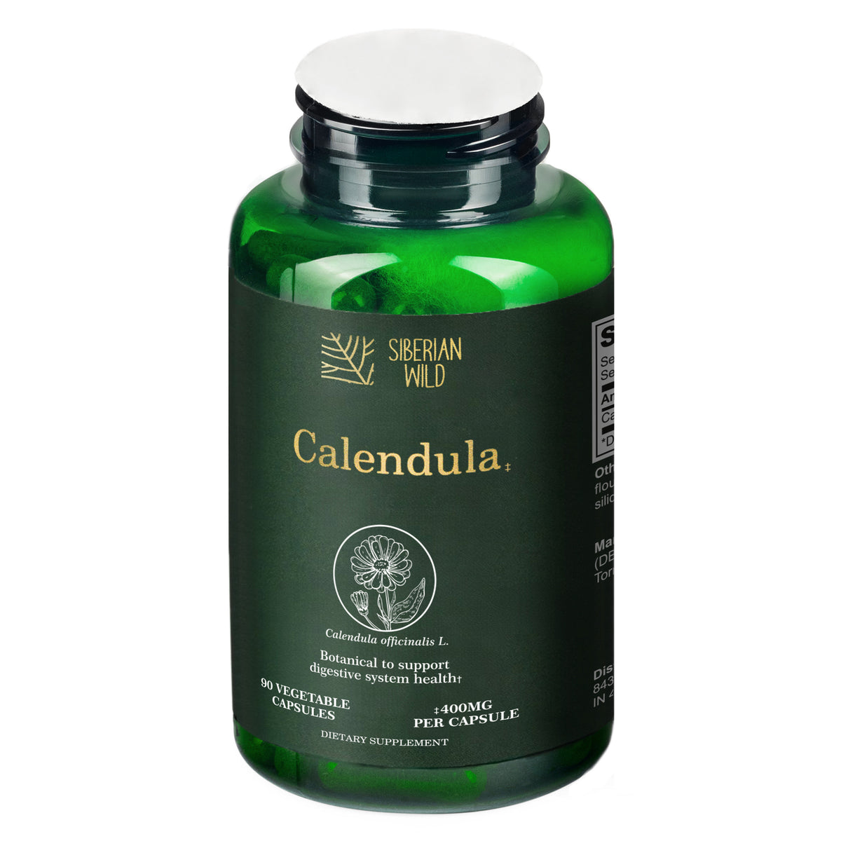 Siberian Wild Calendula Capsules - 1800mg | 90 Vegan Capsules