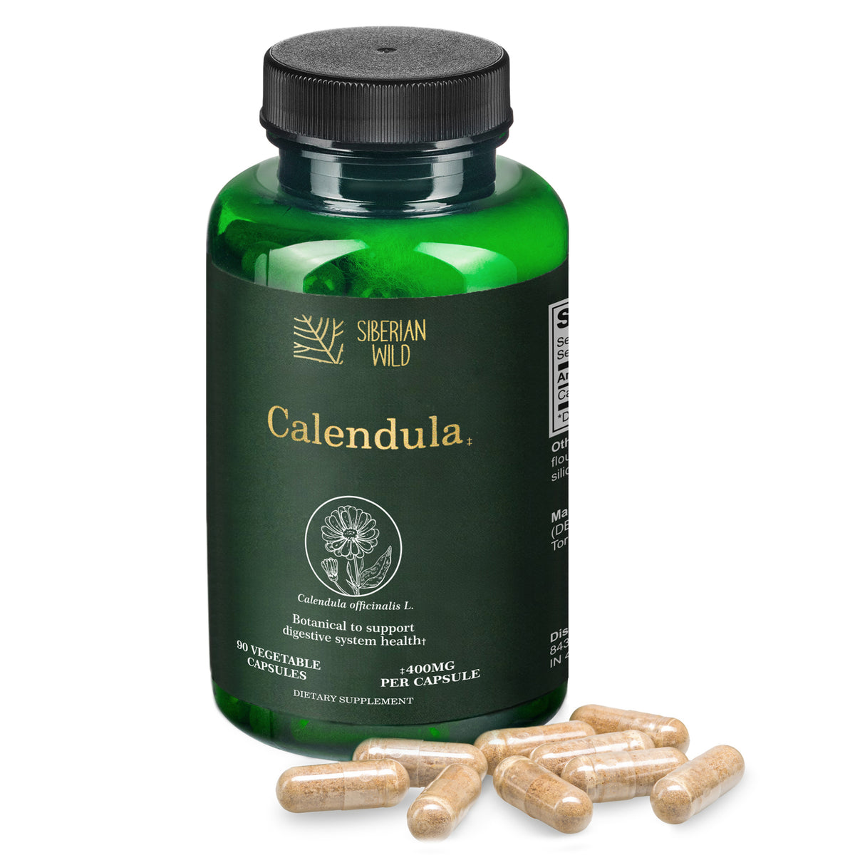 Siberian Wild Calendula Capsules - 1800mg | 90 Vegan Capsules