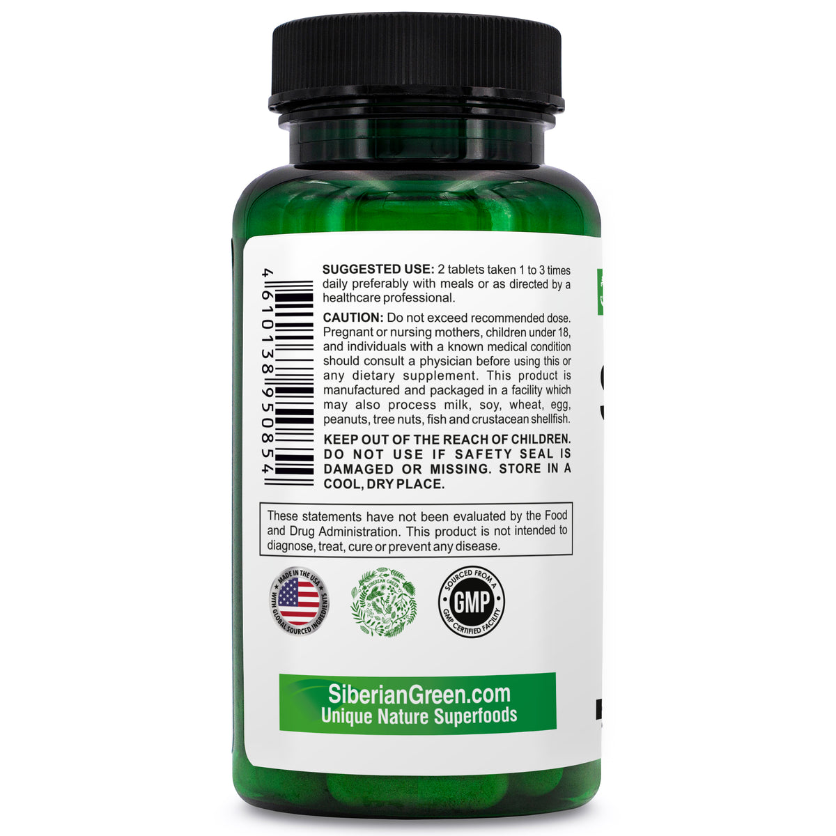 Superaliments 60 comprimés Formule sibérienne Certifié biologique Légumes essentiels Fruits et légumes nutritifs