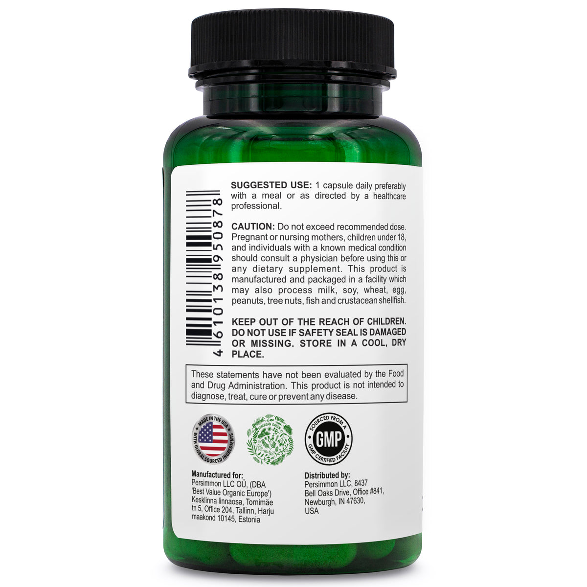 Complexe de soutien du poumon vert de Sibérie 60 gélules - Supplément de formule traditionnelle riche en quercétine, bioflavonoïdes d'agrumes et écorce de pin